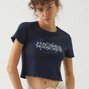 PacSun PS/LA Navy Blue Baby Tee NWOT